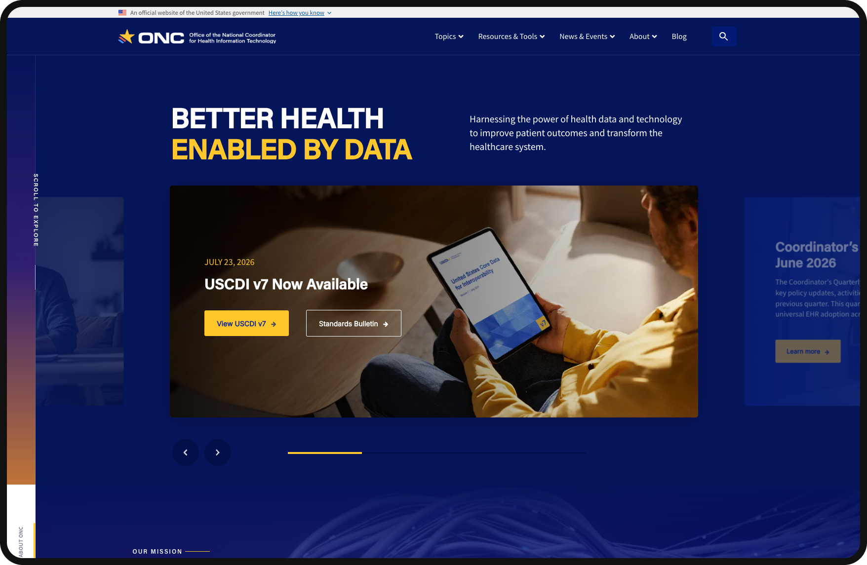 ONC Home Page Hero